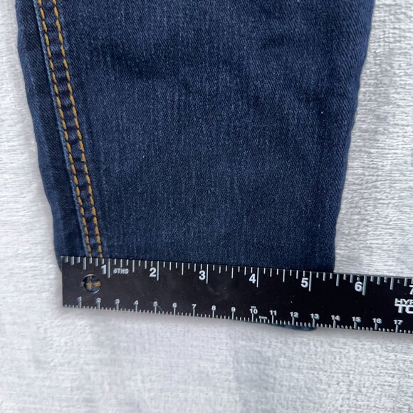 2 BWU Skinny Jeans Super Low Rise Embroidered Pockets Womens Blue Size 11 - Picture 10 of 11